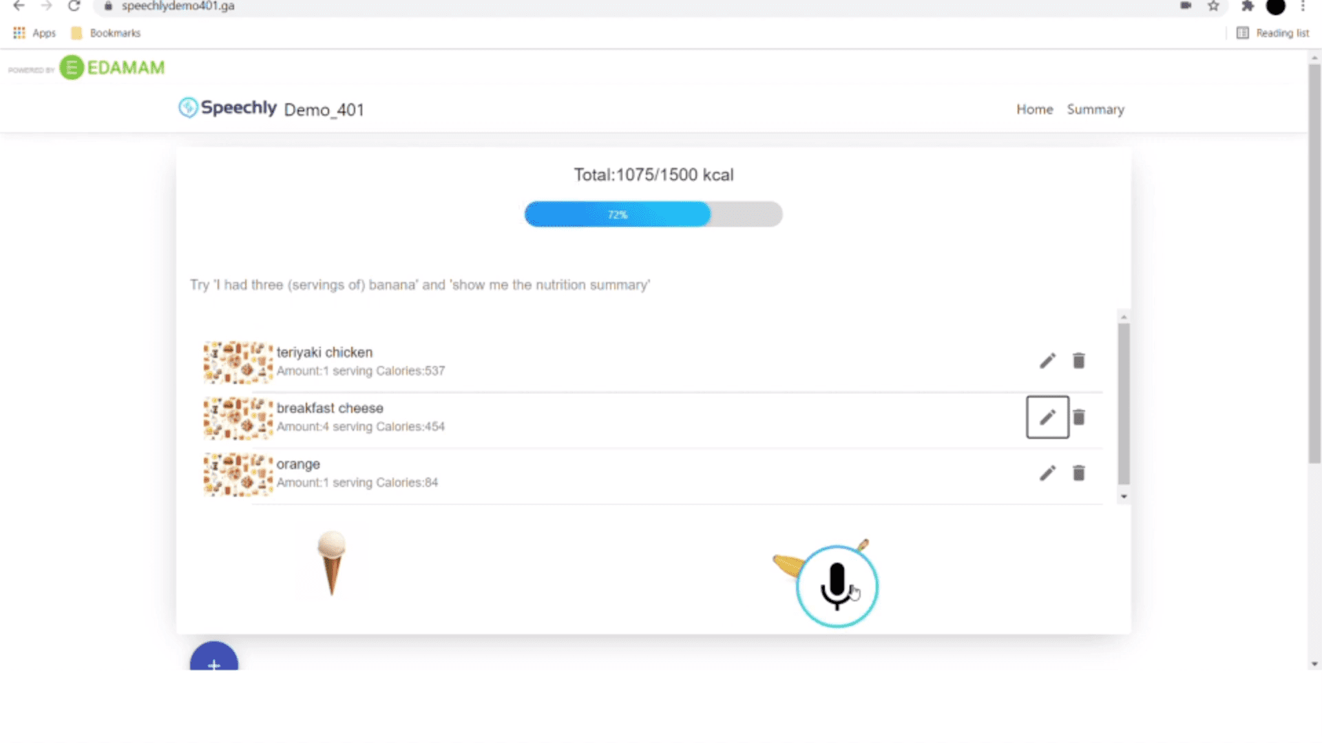 Speechly Technology & Nutrition Tracking