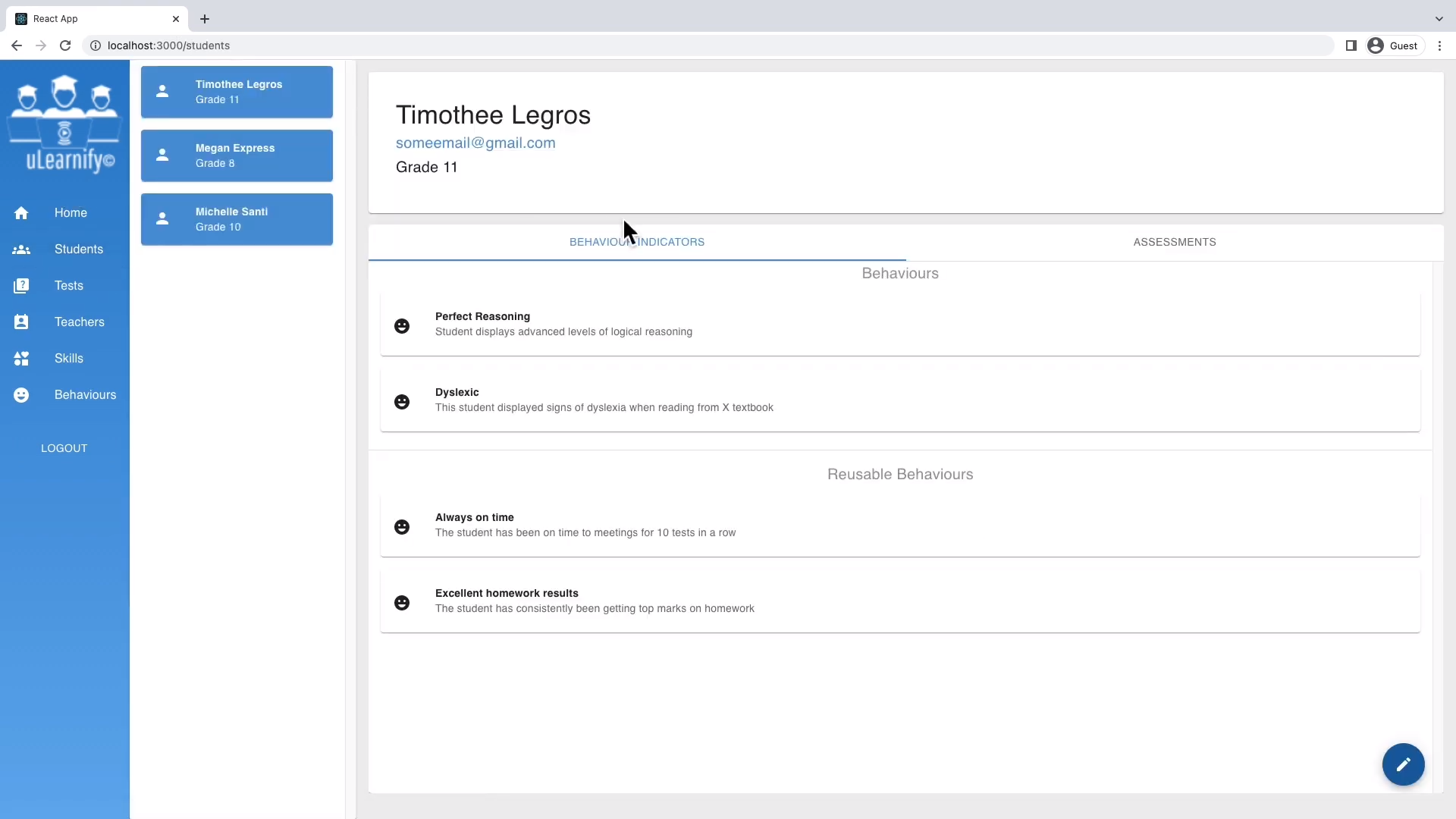 Canadian Curriculum-based Measurement Tool